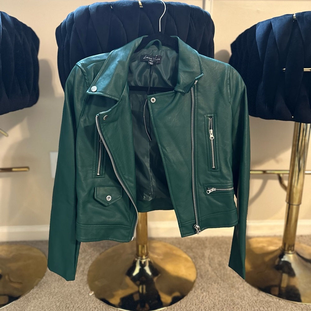 Deep Green Leather Jacket